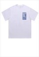 RETRO T-SHIRT VINTAGE POSTER PRINT TEE 90S RAVER TOP WHITE