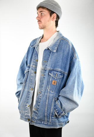 VINTAGE CARHARTT BAGGY DENIM JACKET
