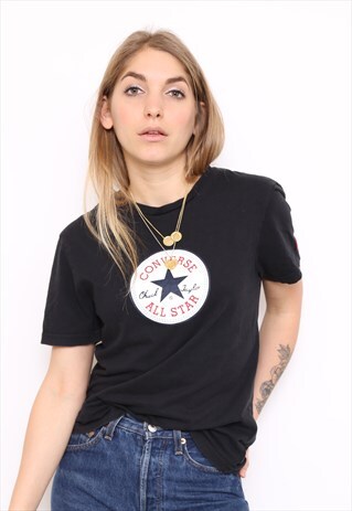 VINTAGE CONVERSE BLACK TOP T-SHIRT