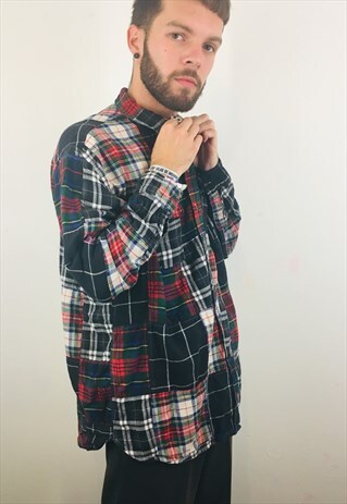 VINTAGE 90S CHECK FLANNEL SHIRT