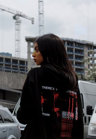 'DARKNESS' BLACK HOODIE
