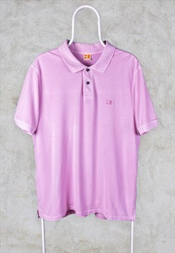 Vintage Hugo Boss Orange Pink Polo Shirt XL