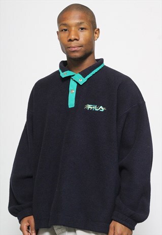 VINTAGE FILA MAGICLINE 1/4 BUTTON FLEECE