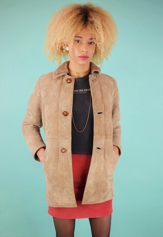 VINTAGE 90'S SHEARLING COAT