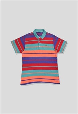 Vintage 90s Chemise Lacoste Stripe Polo Shirt