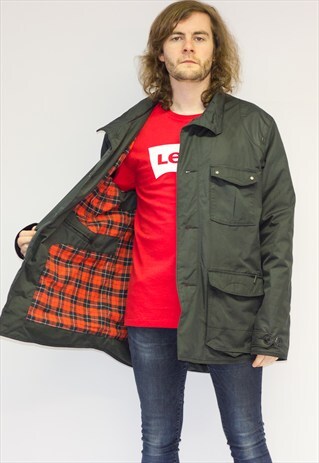 VINTAGE LEVI TARTAN LINED COAT