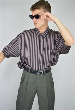 VINTAGE TWO COLOUR STRIPED SHIRT