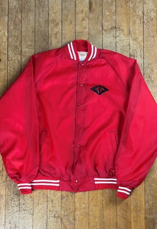 VINTAGE RED BASEBALL JACKET