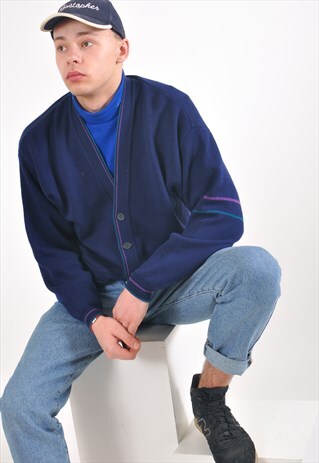 VINTAGE CARDIGAN IN NAVY