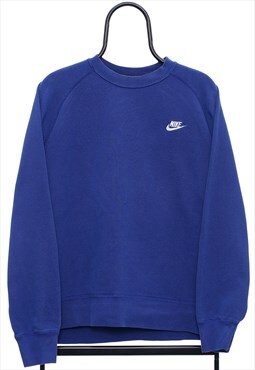 Vintage Nike Blue Sweatshirt Mens
