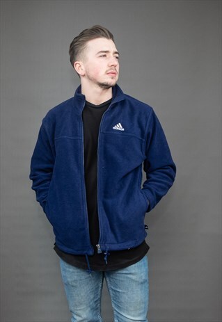VINTAGE ADIDAS FULL ZIP FLEECE JACKET