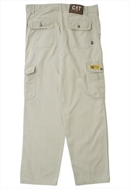 Vintage Caterpillar Workwear Beige Trousers Mens