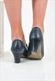 VINTAGE REAL LEATHER MID HEEL SHOES