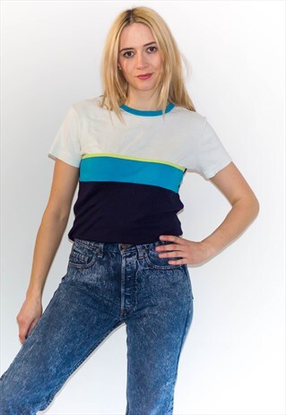 VINTAGE 90'S COLOUR BLOCK T-SHIRT