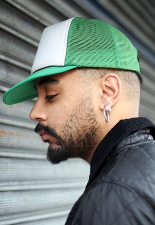 VINTAGE RETRO GREEN BASEBALL CAP