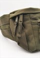 CROSS BODY MILITARY GREEN UTILITY BUM BAG