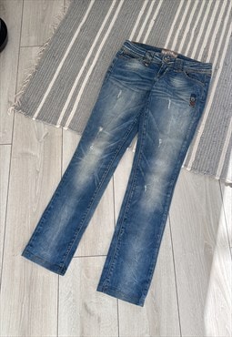 Vintage Galliano Blue Denim Jeans Pants