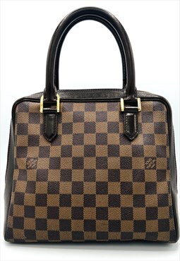 Louis Vuitton Handbag Bag Damier Brown Leather LV Ebene 