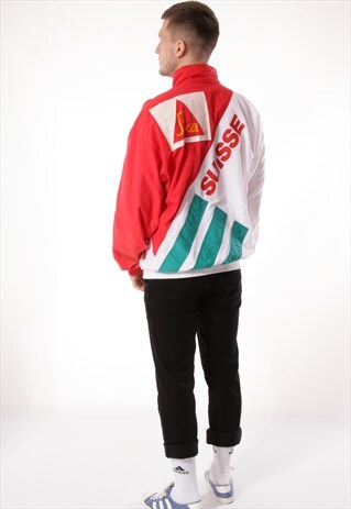 90S VINTAGE ADIDAS SUISSE SHELL JACKET 13267