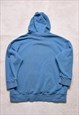 VINTAGE ADIDAS BLUE BIG LOGO OVERSIZE HOODIE