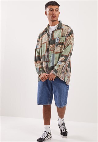 VINTAGE PATTERNED FESTIVAL LONG SLEEVE SHIRT