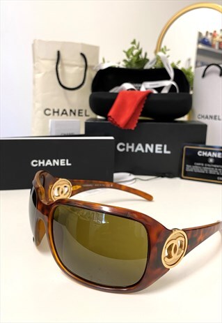 CC 6023 WRAP AROUND VISOR OVERSIZED TORTOISESHELL SUNGLASSES