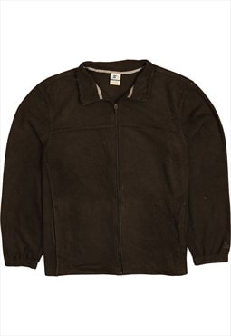 Vintage 90's Starter Fleece Jumper Zip Up Black Large