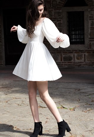 WHITE SHIRT DRESS