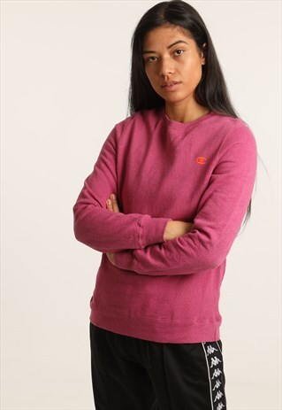 VINTAGE CHAMPION EMBROIDERED LOGO SWEATSHIRT