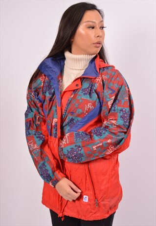 VINTAGE K-WAY RAIN JACKET RED