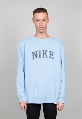 SKY BLUE VINTAGE OVERSIZED NIKE SWEATER