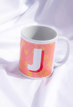 Colourful Alphabet Letter J Mug 