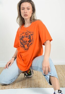 Vintage 90s NFL T-shirt Bears Print 