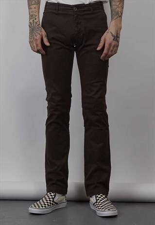 VINTAGE 90'S STONE ISLAND DARK BROWN JEANS