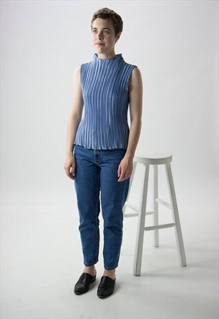 PASTEL SHIMMERY TOP / RIBBED SLEEVELESS TOP