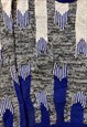 VINTAGE ABSTRACT KNITTED JUMPER FUNKY PATTERNED SWEATER