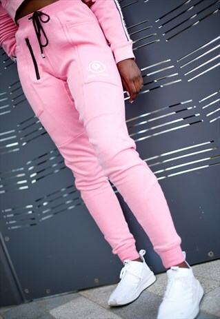 PINK FITTED JOGGERS