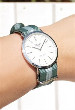 Silver Super Slim Loop Strap Watch