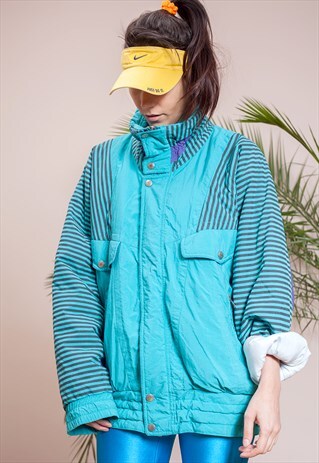 VINTAGE 80S / EARLY 90S WARM, UNISEX BOMBER JACKET
