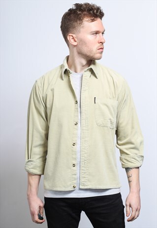 VINTAGE CORDUROY CORD SHIRT BEIGE