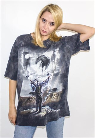VINTAGE 90'S OVERSIZED WOLF T-SHIRT