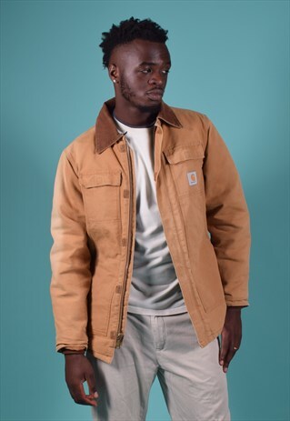 VINTAGE CARHARTT TAN CANVAS JACKET