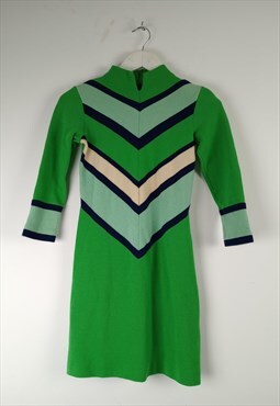 MIA Lime Green Skate Mini Dress Retro Preppy