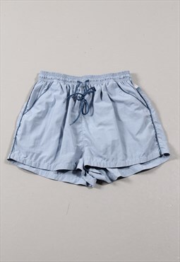 Vintage Reebok Shorts in Blue Summer Sports Swim Trunks XS
