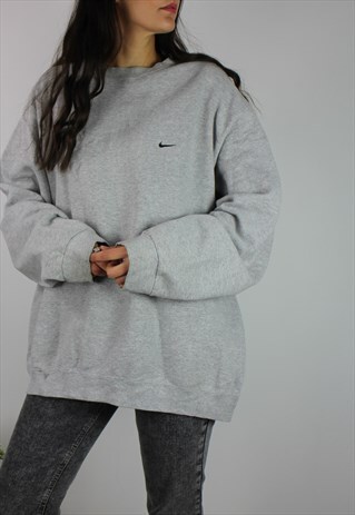 VINTAGE NIKE SWEATSHIRT W TICK LOGO FRONT