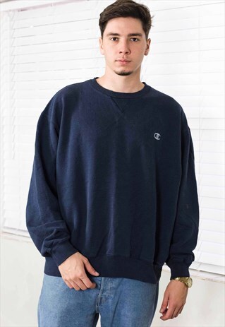 VINTAGE CHAMPION SWEATSHIRT LOGO 90S XL 19.7