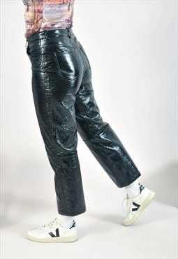 Vintage 00s faux leather trousers 