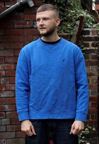 VINTAGE NAVY CHAMPION SWEATSHIRT MEDIUM