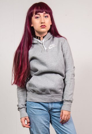NIKE VINTAGE 90'S LIGHT GREY SWEATSHIRT HOODIE