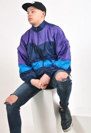 VINTAGE SHELL RETRO WINDBREAKER JACKET